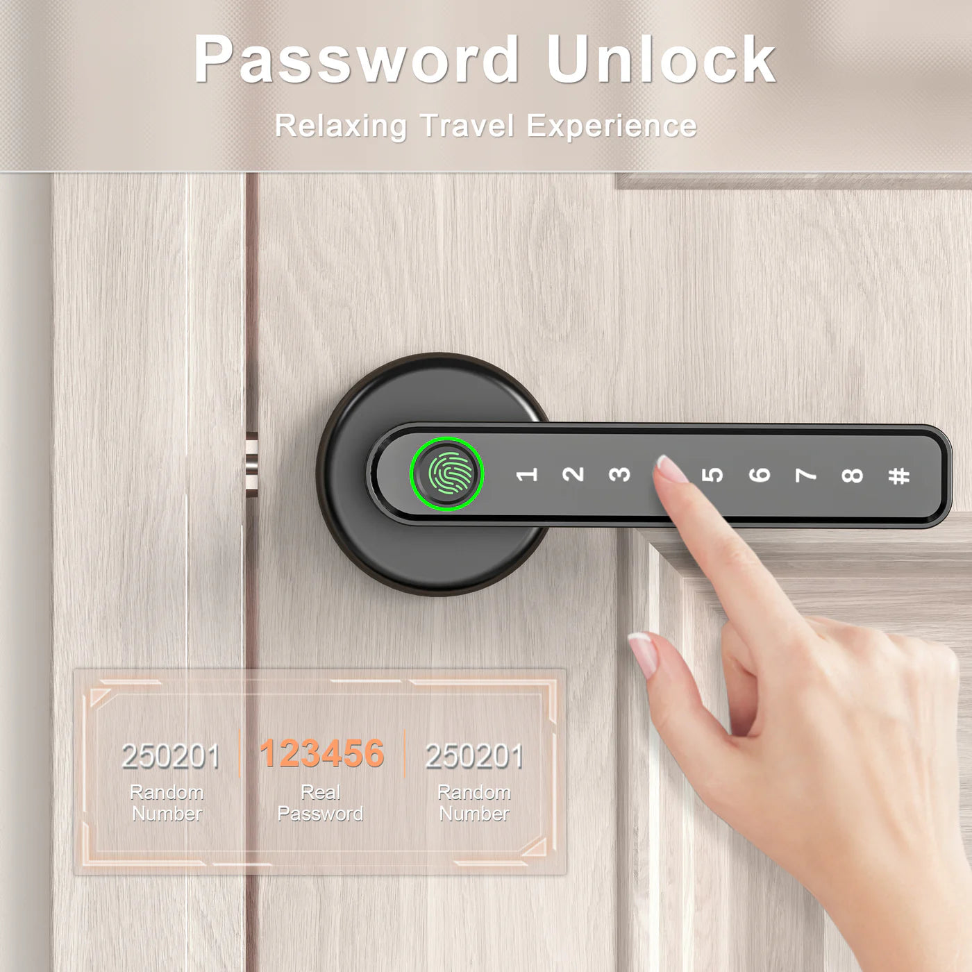 Fingerprint Door Lock with Keypad Keyless Entry Smart Lock