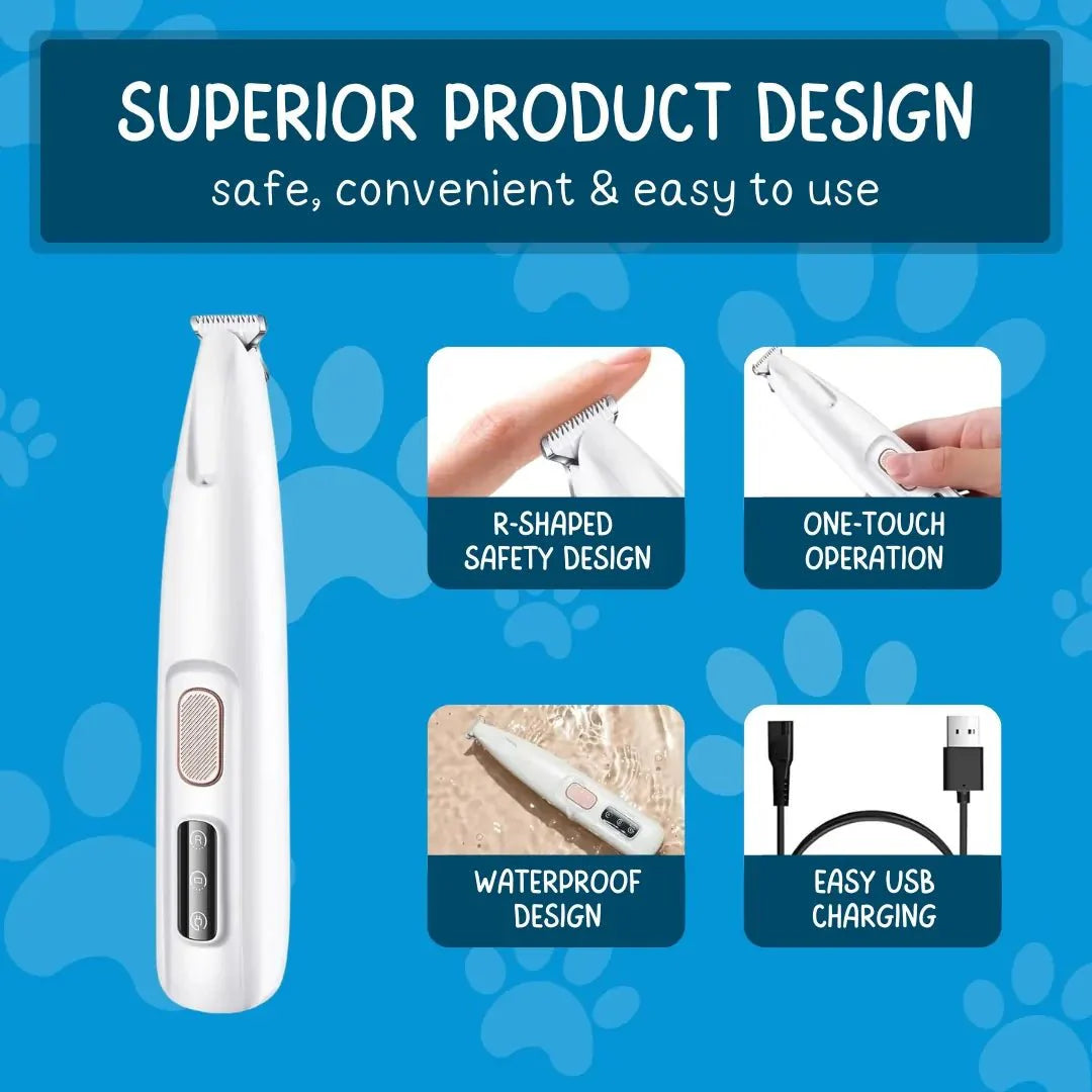 USB Pet Trimmer with Led Light