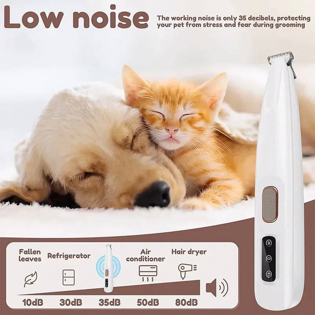 USB Pet Trimmer with Led Light