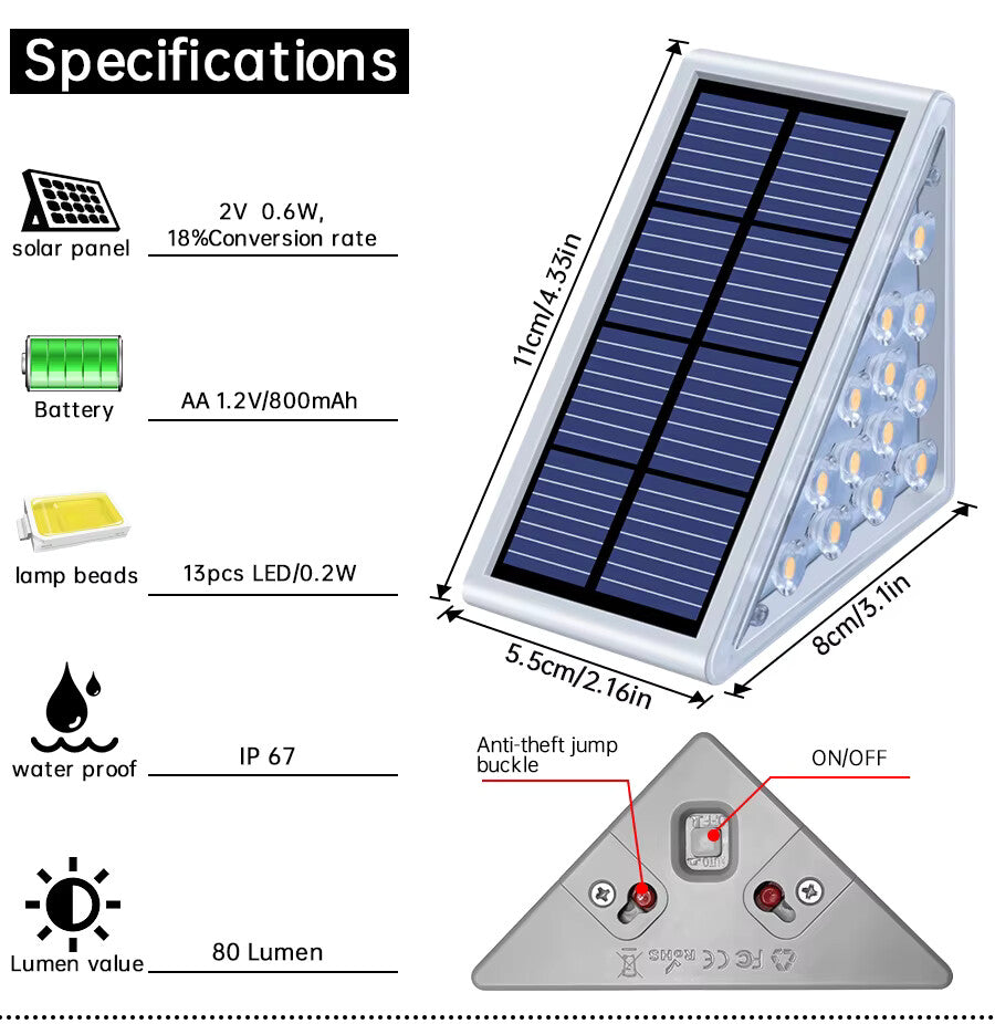 YourNest™ LED Solar Step Light (6-pack)